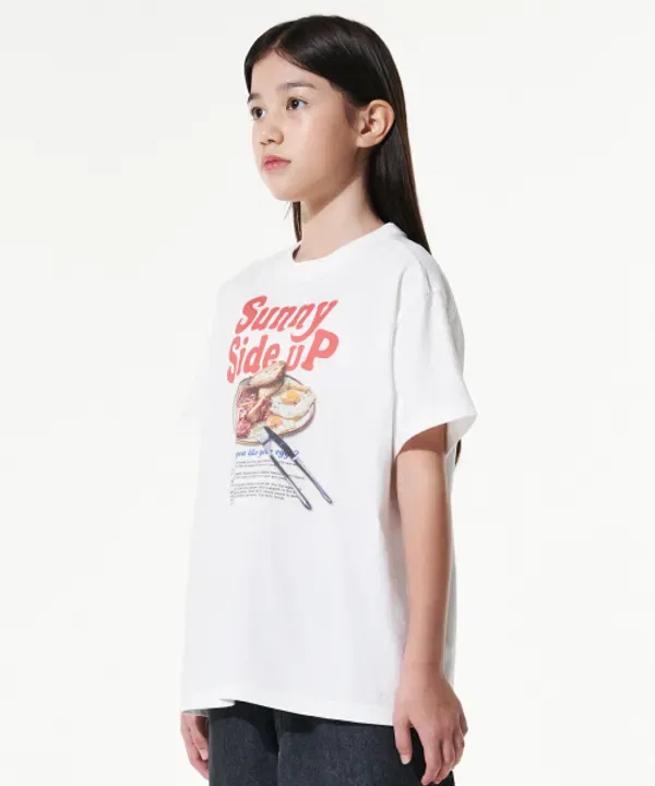 Футболка с длинным рукавом Giant Fit Recipe, Takeasy Kids, офф-вайт — фото 2