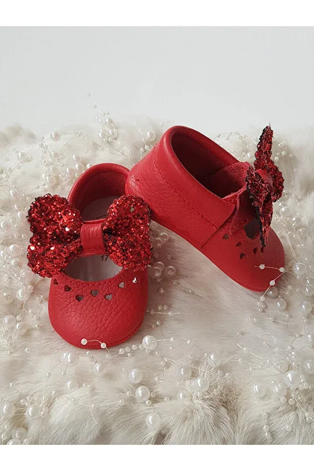 Детские туфли-лоферы из натуральной кожи Alice Hodore, Bright Red — фото 3