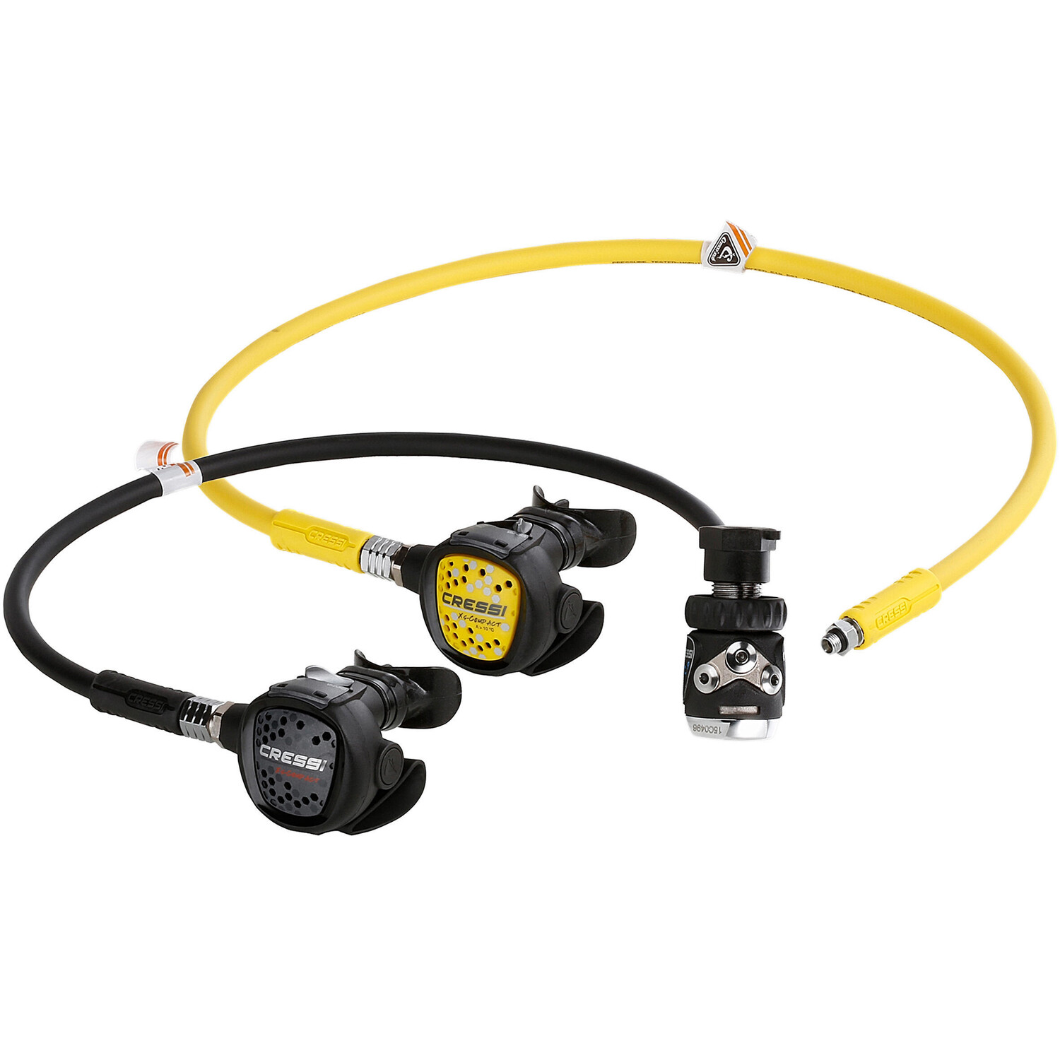 

Комплект регулятора + Octopus XS Compact MC9 DIN 300 бар CRESSI, черное серебро