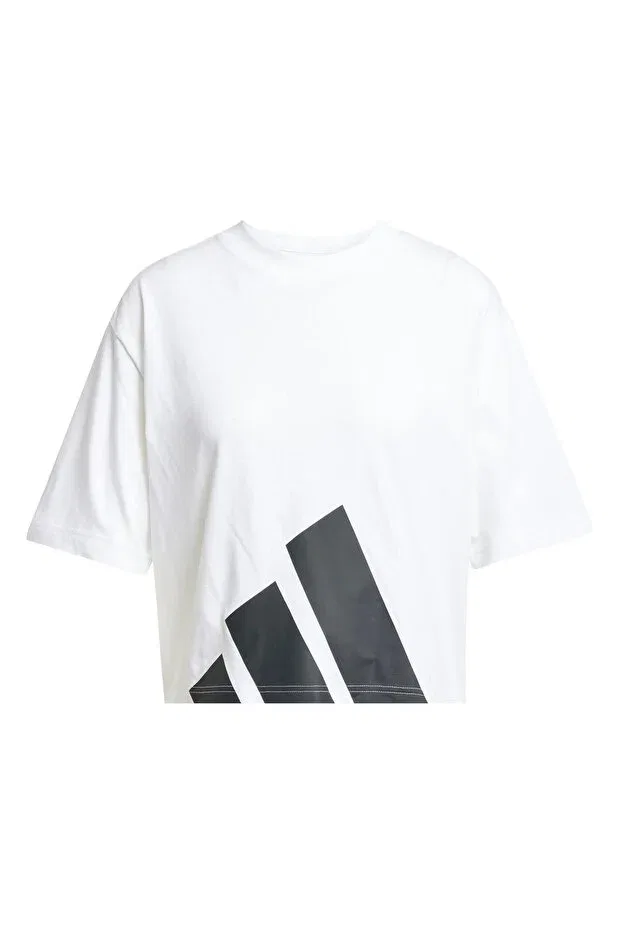 Женская спортивная футболка с коротким рукавом с графическим принтом Adidas, White — фото 4