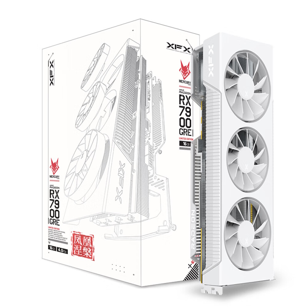 

Видеокарта XFX RX 7900 GRE Phoenix Nirvana, 16 ГБ, белый