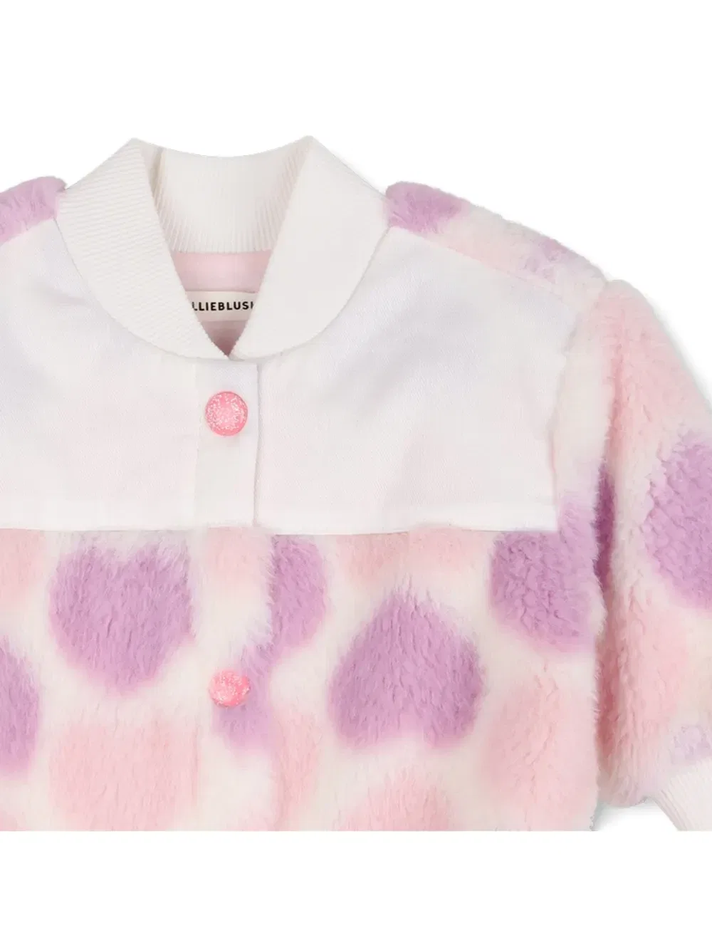 Ромпер из искусственного меха с узором Billieblush, розовый — фото 3