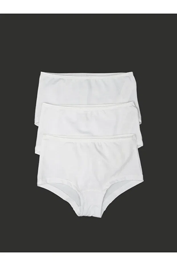 Детские боксеры для девочек хлопковые комплект 3 шт Blackspade, White+White+White+White
