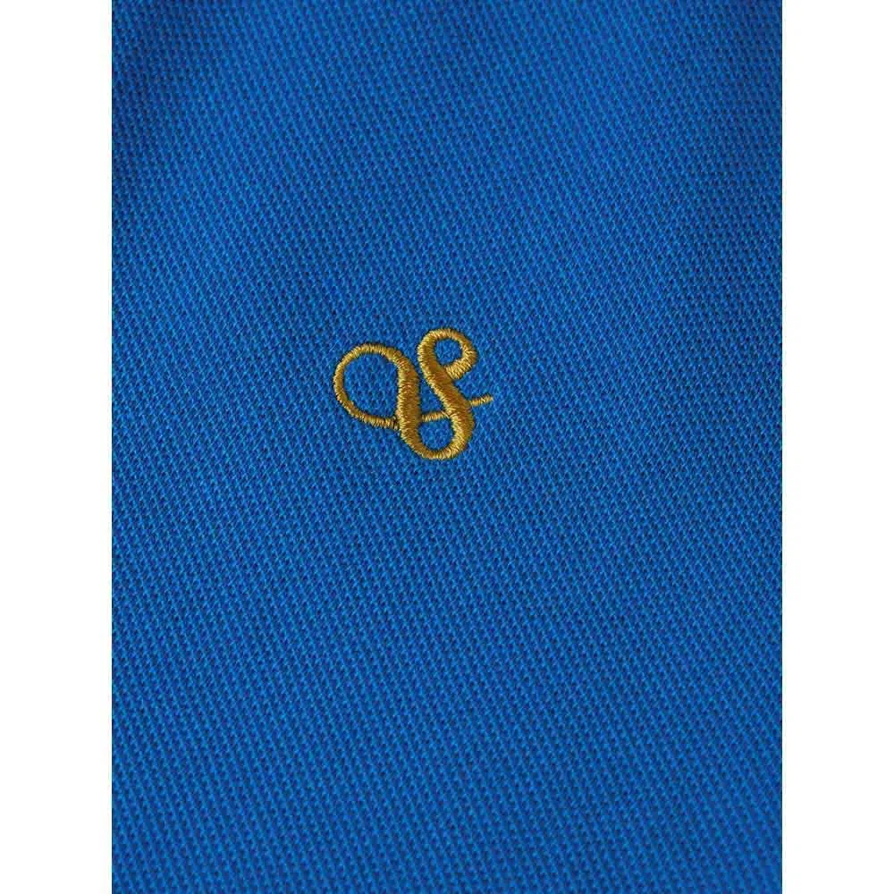 Детская футболка-поло с вышивкой на груди Scotch & soda, Blue — фото 3