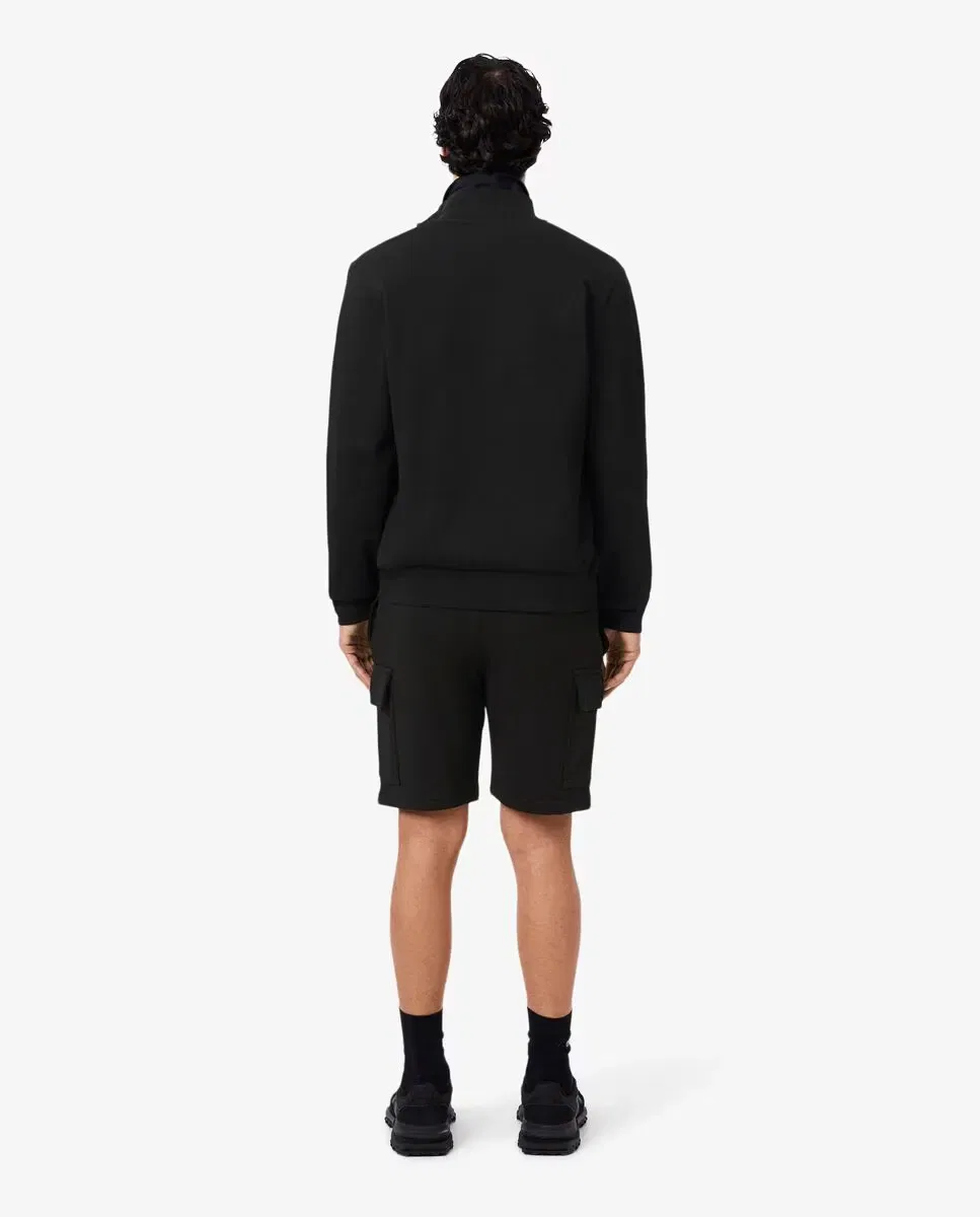 Мужские шорты карго из футера Lacoste, Negro — фото 2