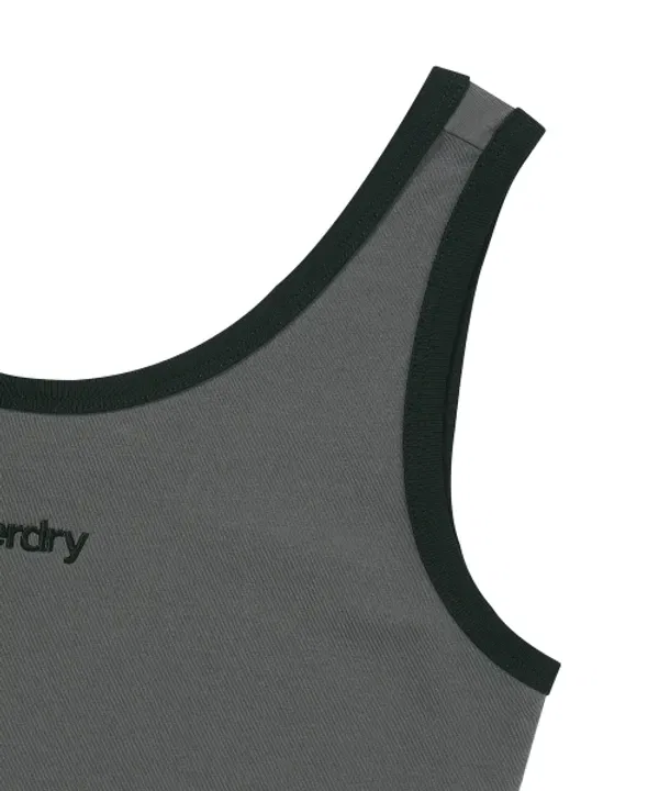 Майка женская Core Sleeveless, Superdry, темно-серый — фото 4