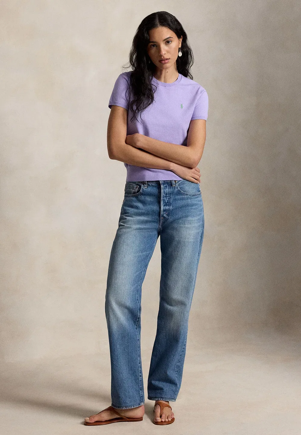 Простая футболка Polo Ralph Lauren, Cruise Lavendar — фото 2