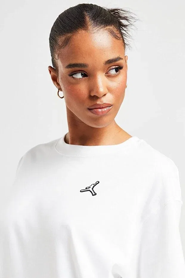 Женская футболка свободного кроя Nike, White — фото 3