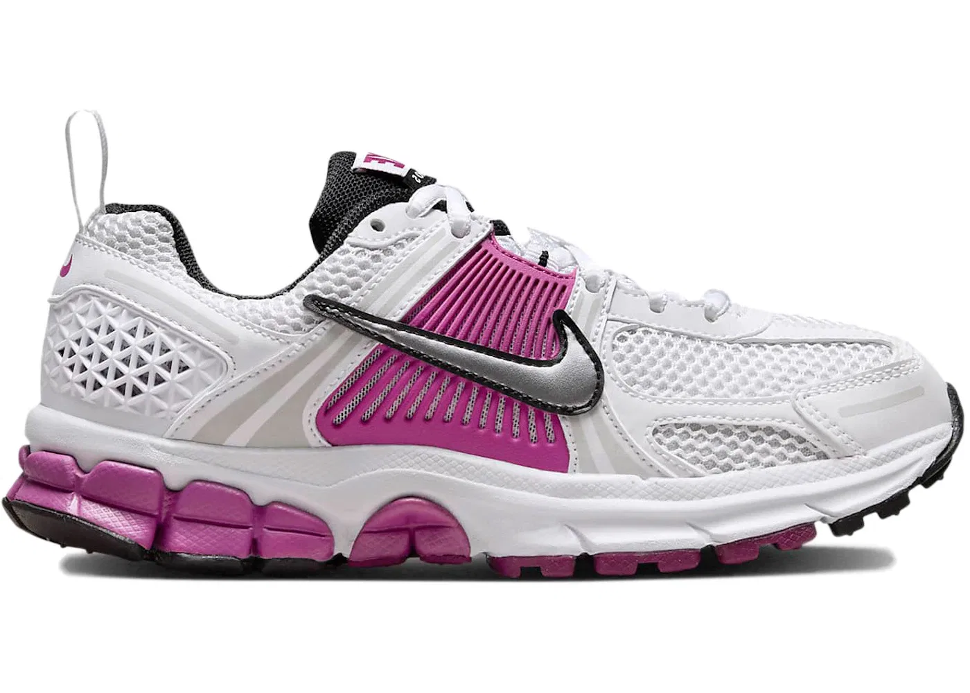 Детские кроссовки Lifestyle с технологией Zoom Nike Zoom Vomero 5, White Pure Platinum Hot Fuchsia Metallic Platinum