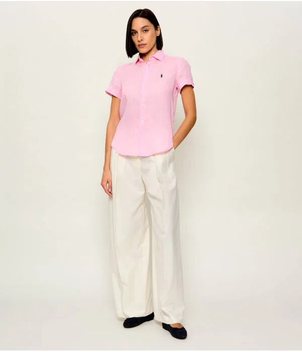 Женская рубашка из льна Mlanie Polo Ralph Lauren, Rosa — фото 2
