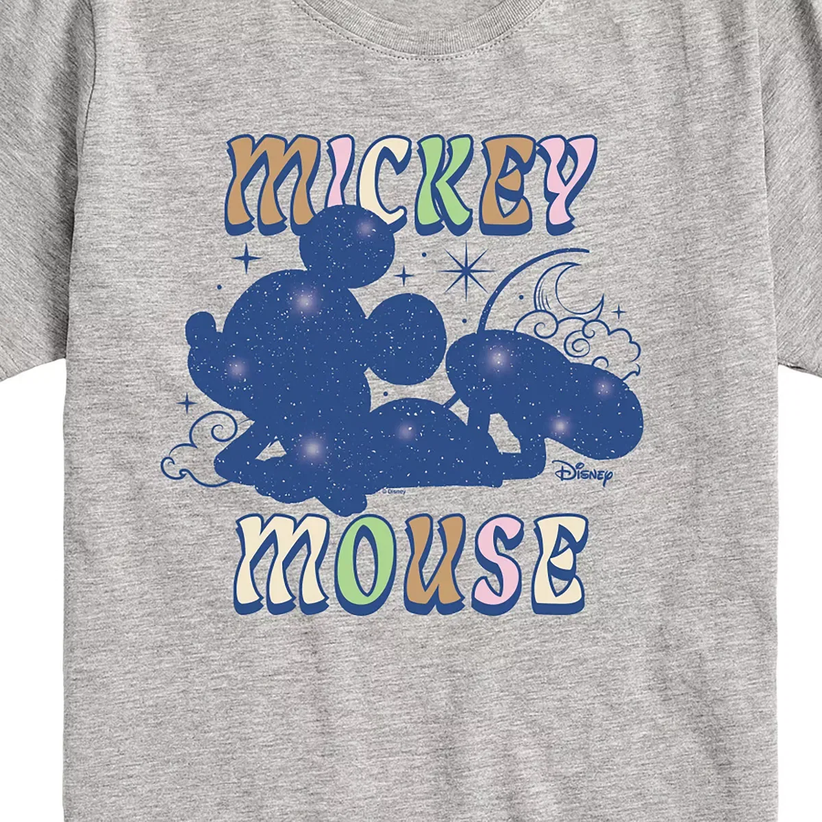 Детская футболка с принтом Starry Mickey Mouse Disney, Athletic Heather — фото 2