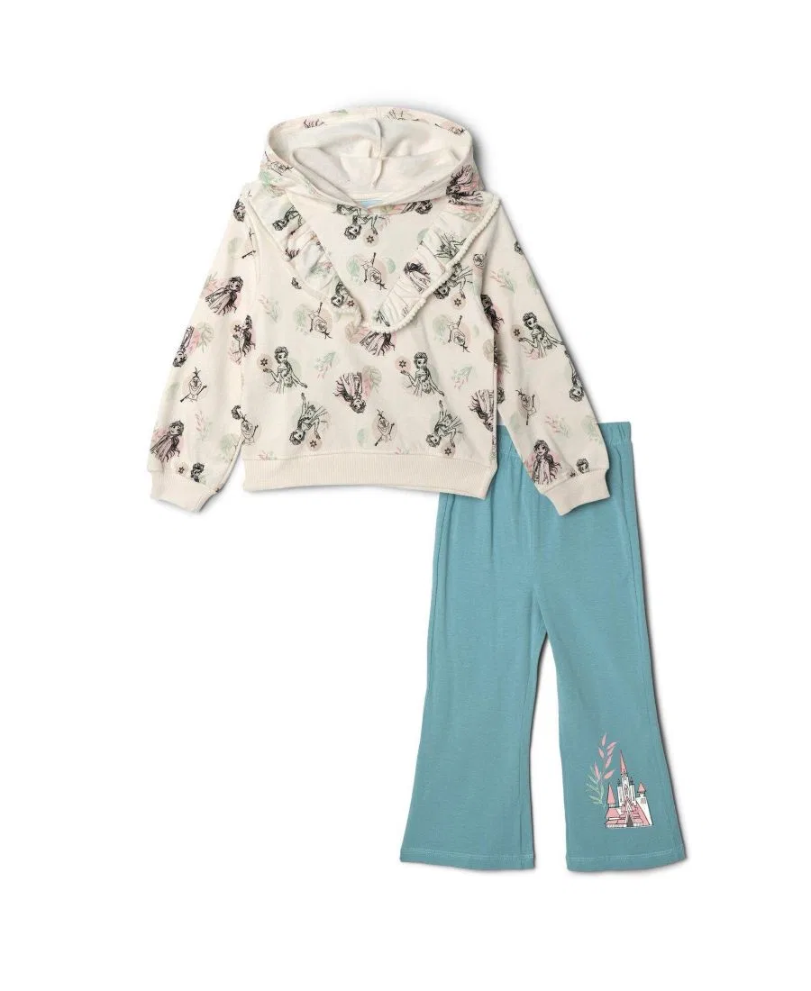 Комплект из худи и брюк с принтом Frozen, Long Sleeve Frozen, Green