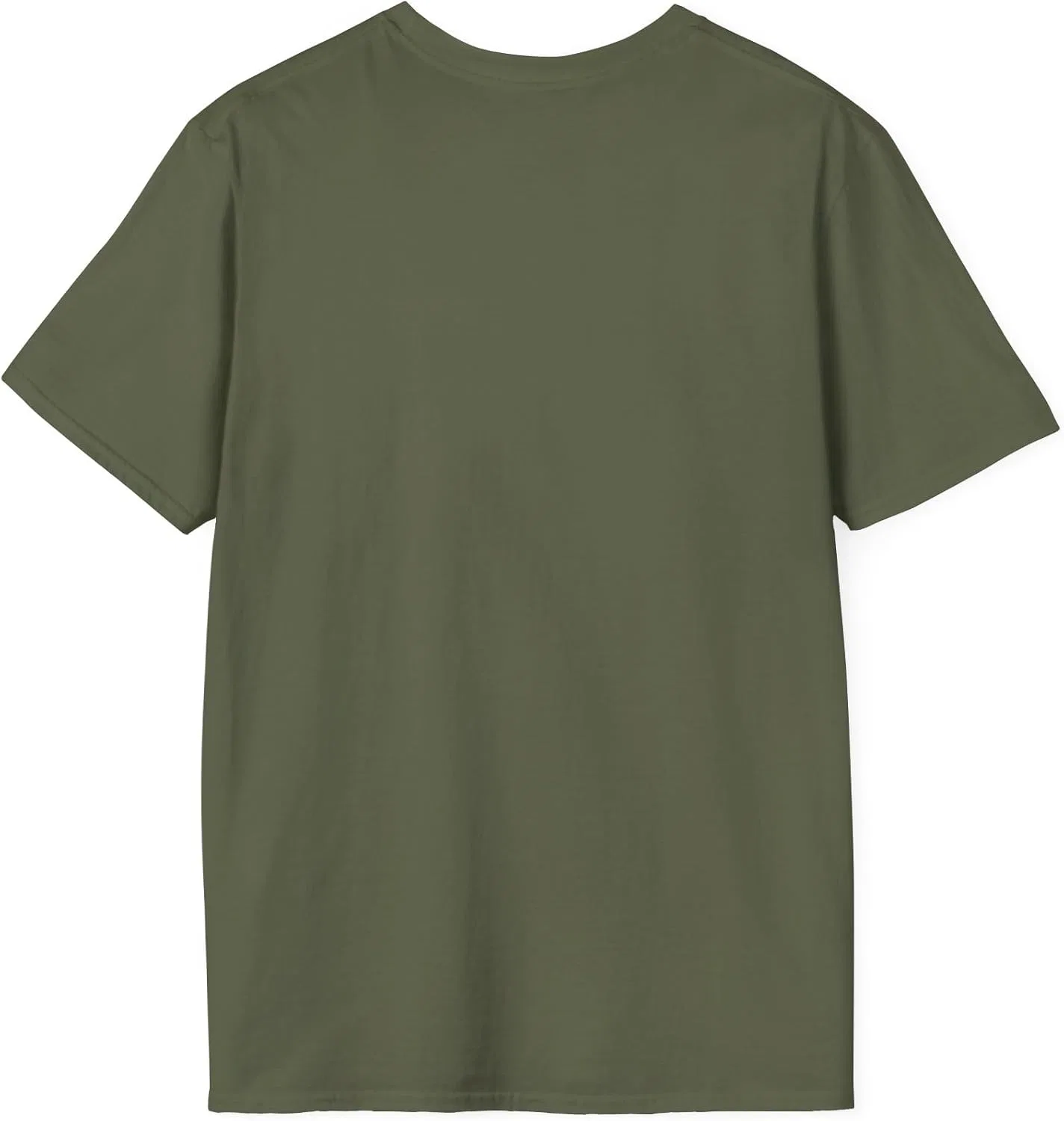 Унисекс футболка с принтом собаки Gildan 64000, Military Green — фото 2