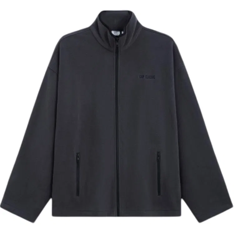 Женский свитшот с воротником-стойкой GAP, Charcoal Gray