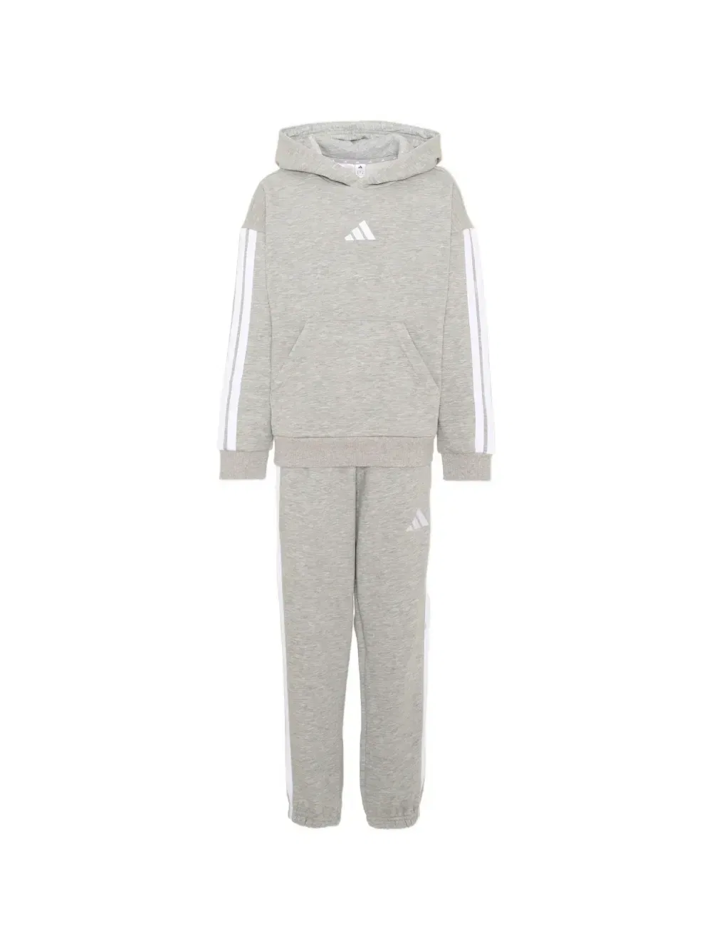 Спортивный костюм с полосками и логотипом Adidas Kids, серый