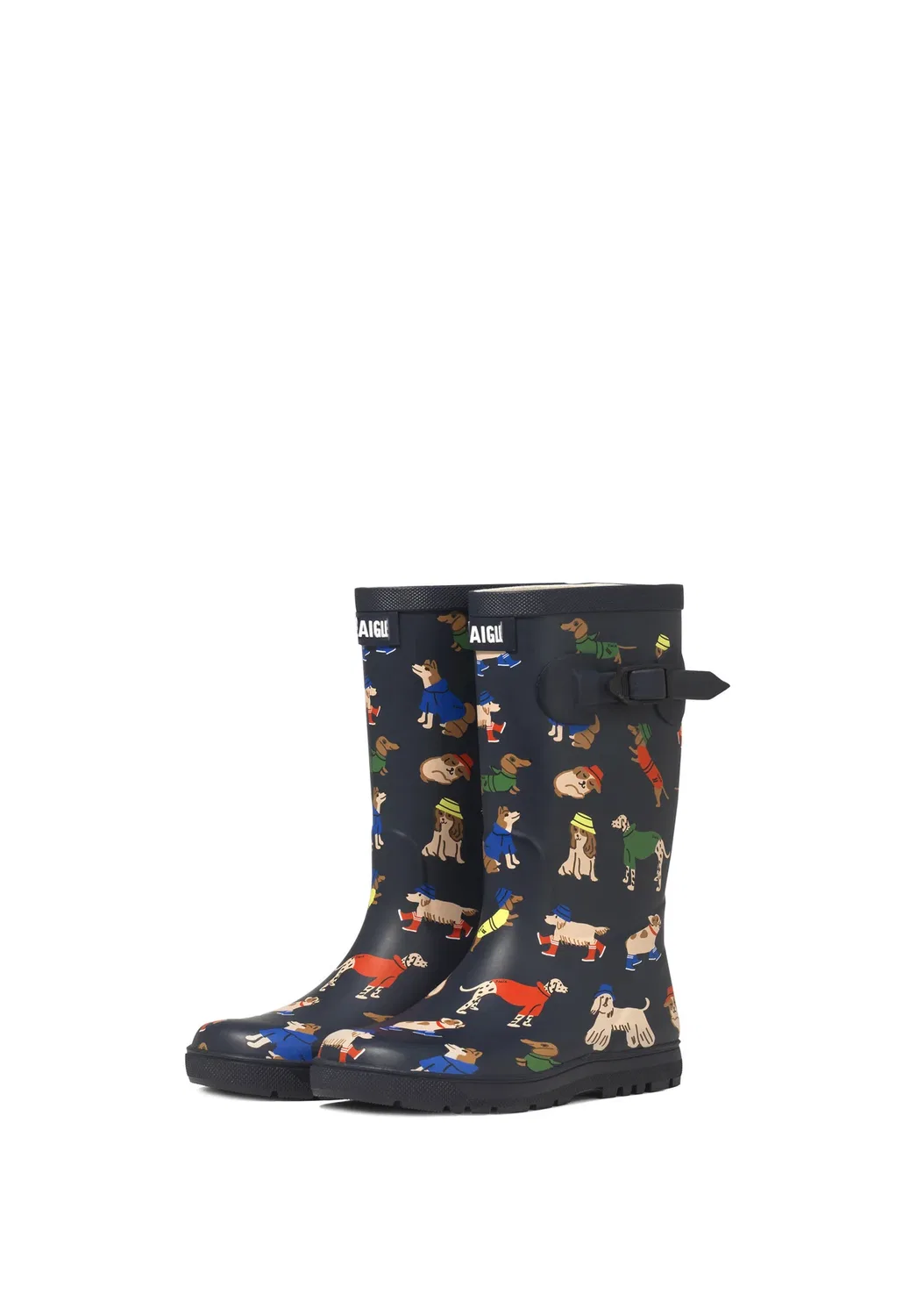 Ковбойские/Байкерские сапоги woody-pop pt унисекс - резиновые сапоги Aigle, Navy Blue — фото 2
