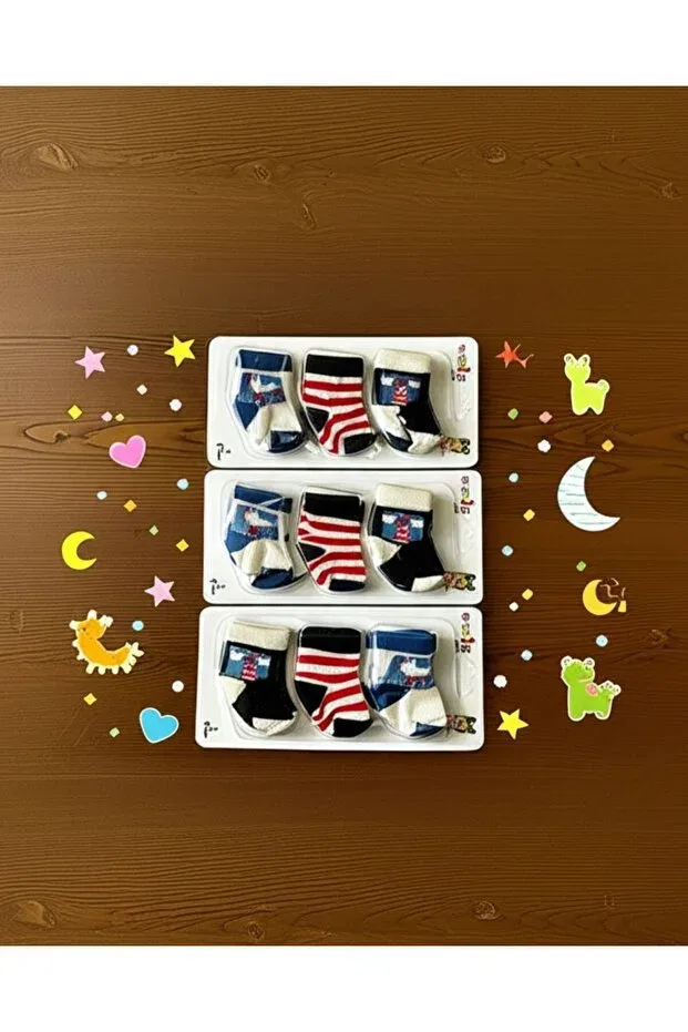 Детские носки для новорожденных с принтом Premium quality baby socks set Baby-Kid Store, White