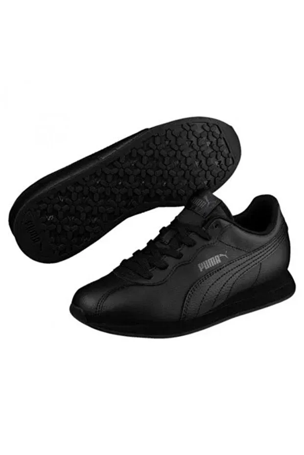 Детские спортивные кроссовки для девочек безрукавные Turin II Jr Puma, Черный — фото 3