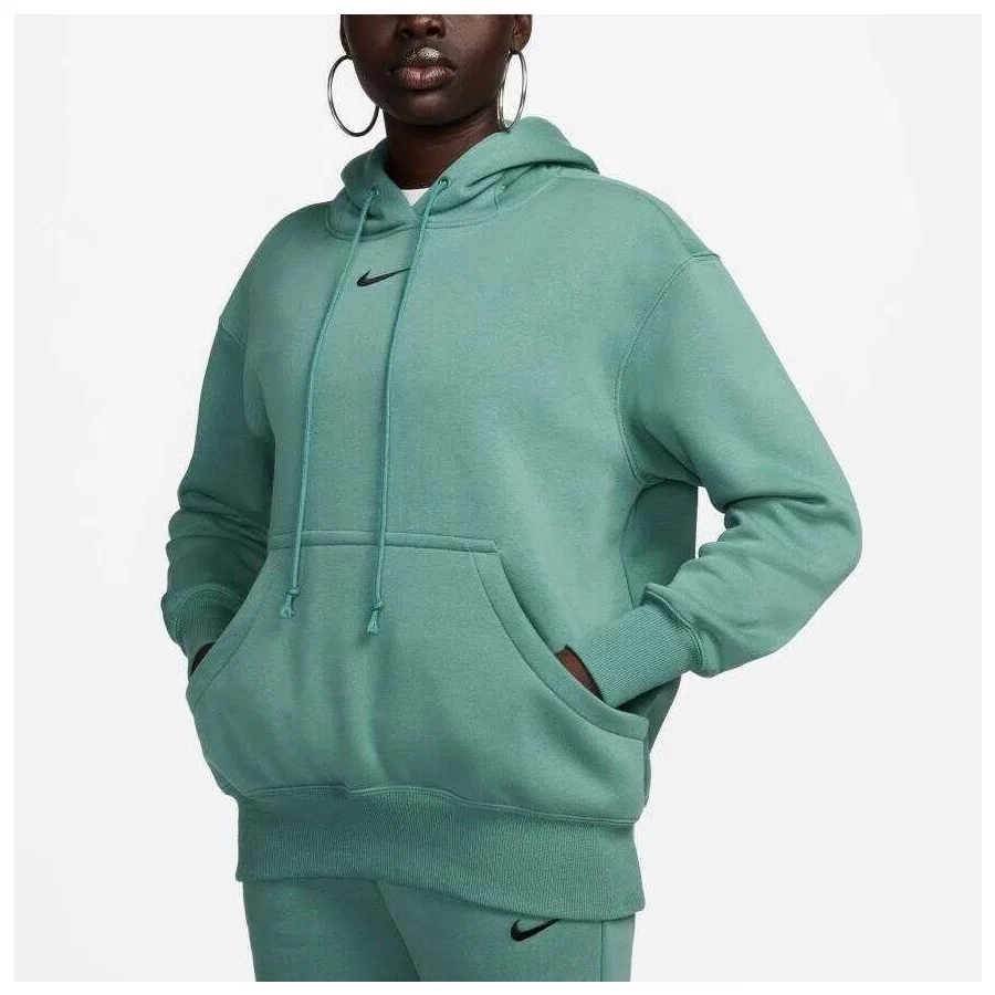 Женский худи с капюшоном и молнией Phoenix Fleece Nike, Фуксия — фото 2