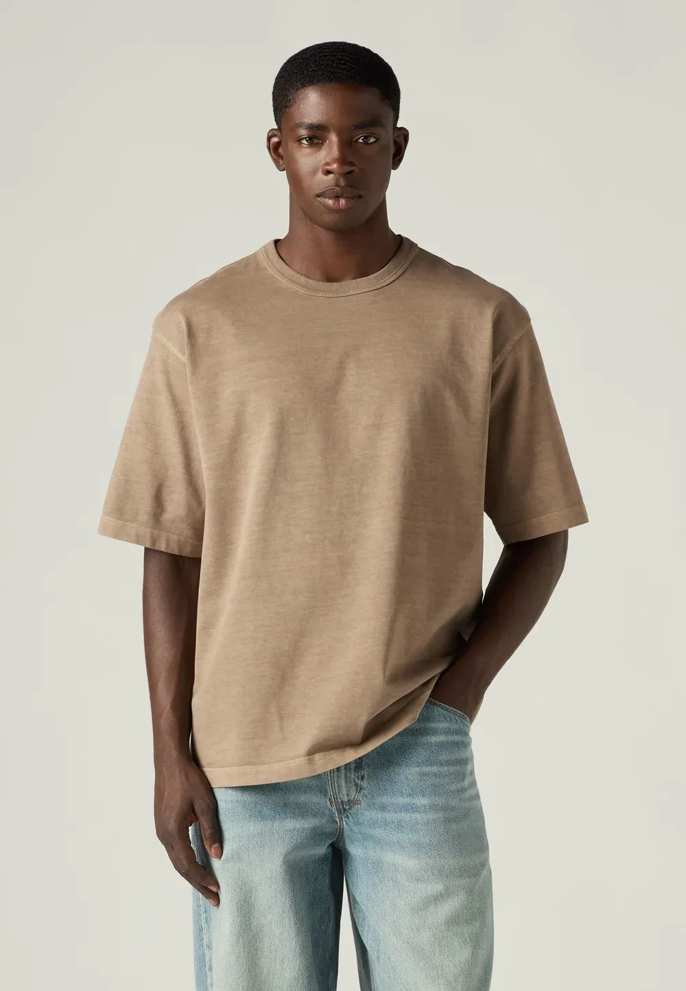 Свободная футболка - футболка с принтом Levi'S, Braun — фото 2