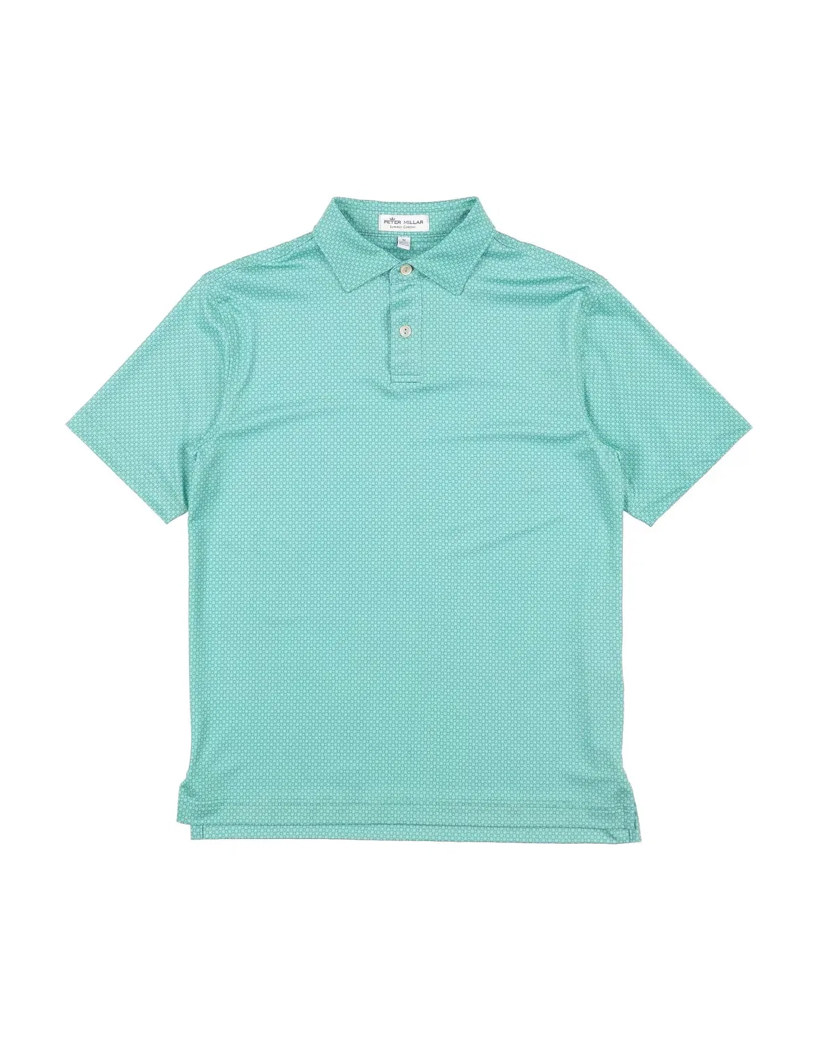 Детская футболка-поло с принтом Peter Millar, светло-зеленый