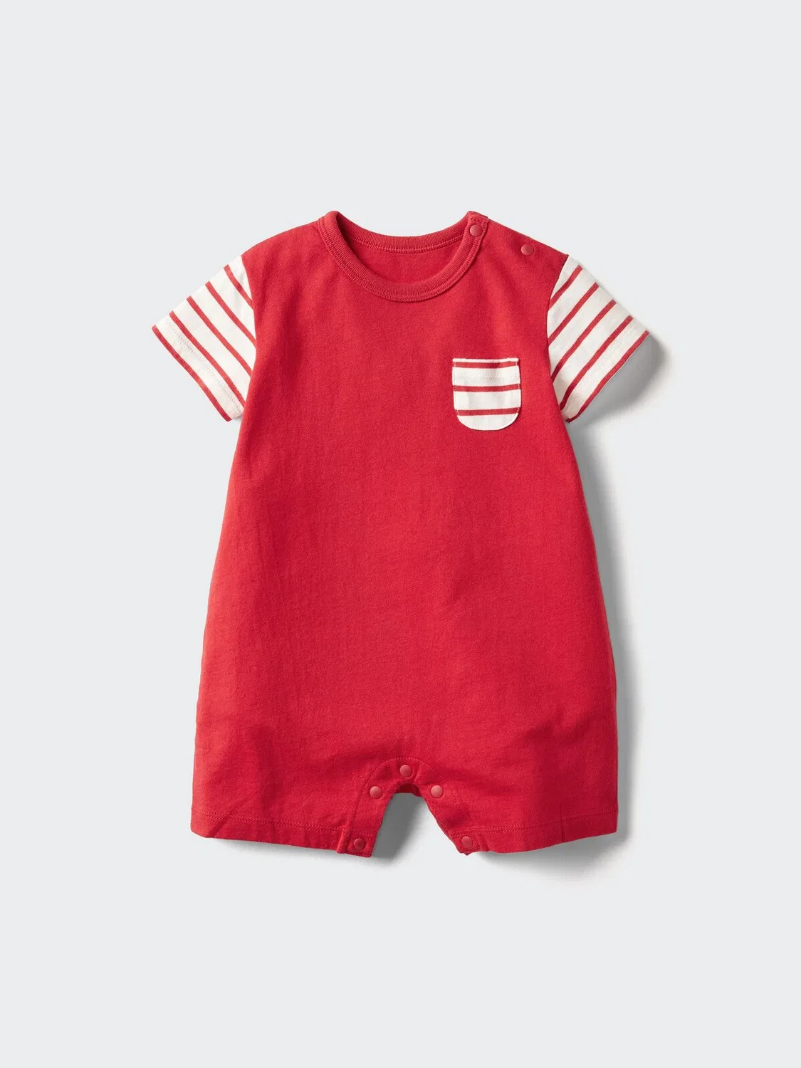 Комплект одежды Uniqlo, с коротким рукавом, красный