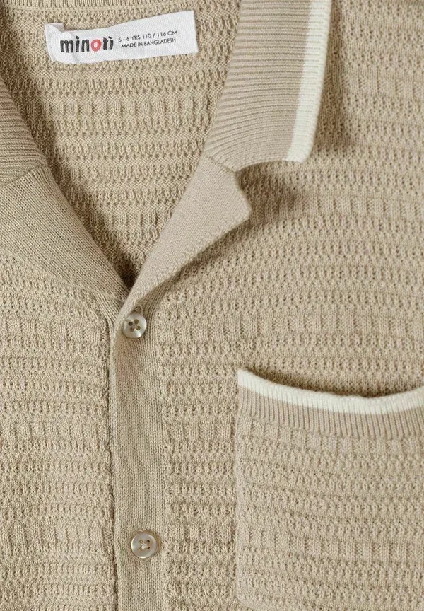 Комплект из футболки и шорт, хлопок, Short sleeve and set - shorts, Minoti, бежевый — фото 3