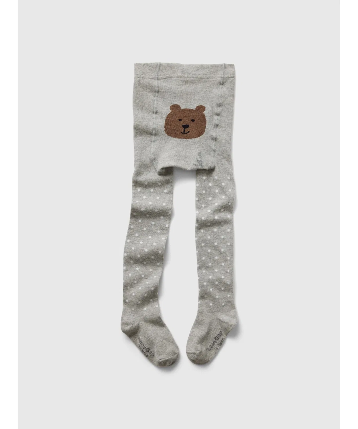 Детские колготки с принтом Brannan Bear GAP, Light Grey