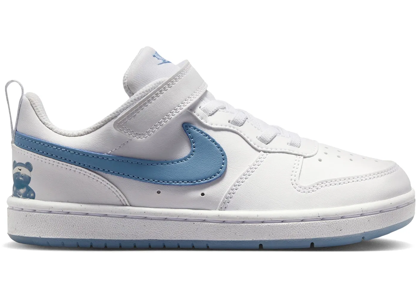 Детские кроссовки для мальчиков с низким верхом Nike Court Borough Low Nike, White Work Blue