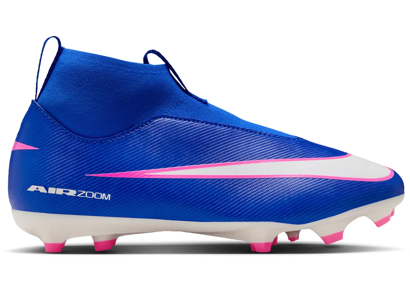 Детские бутсы для мальчиков с шипами Nike Mercurial Superfly 10 Academy MG, Racer Blue/White