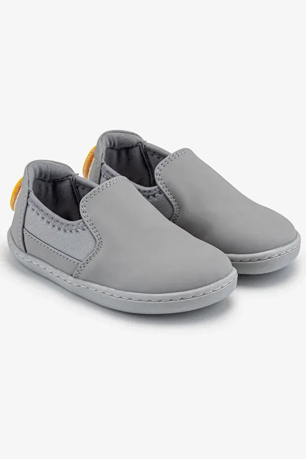 Детские туфли для мальчиков без шнурков Classic slip-on Hopfrög, Super Matte Gray — фото 4