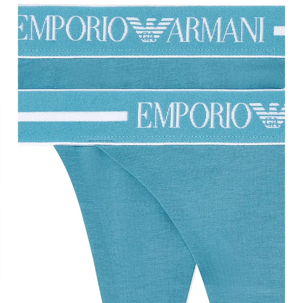 Стринги 2 шт Emporio Armani, синий — фото 4