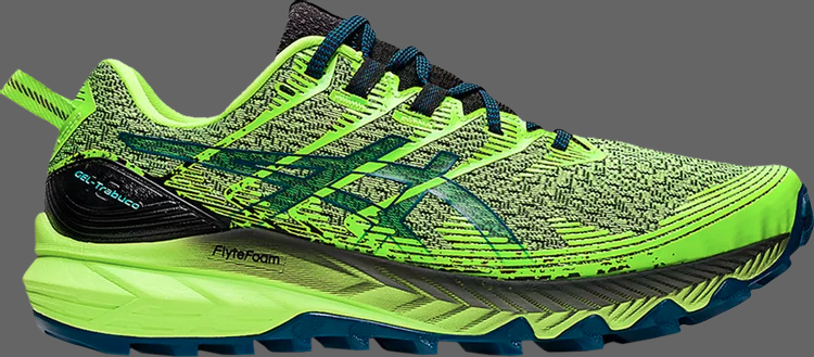 Кроссовки gel trabuco 10 'hazard green' Asics, зеленый - фото