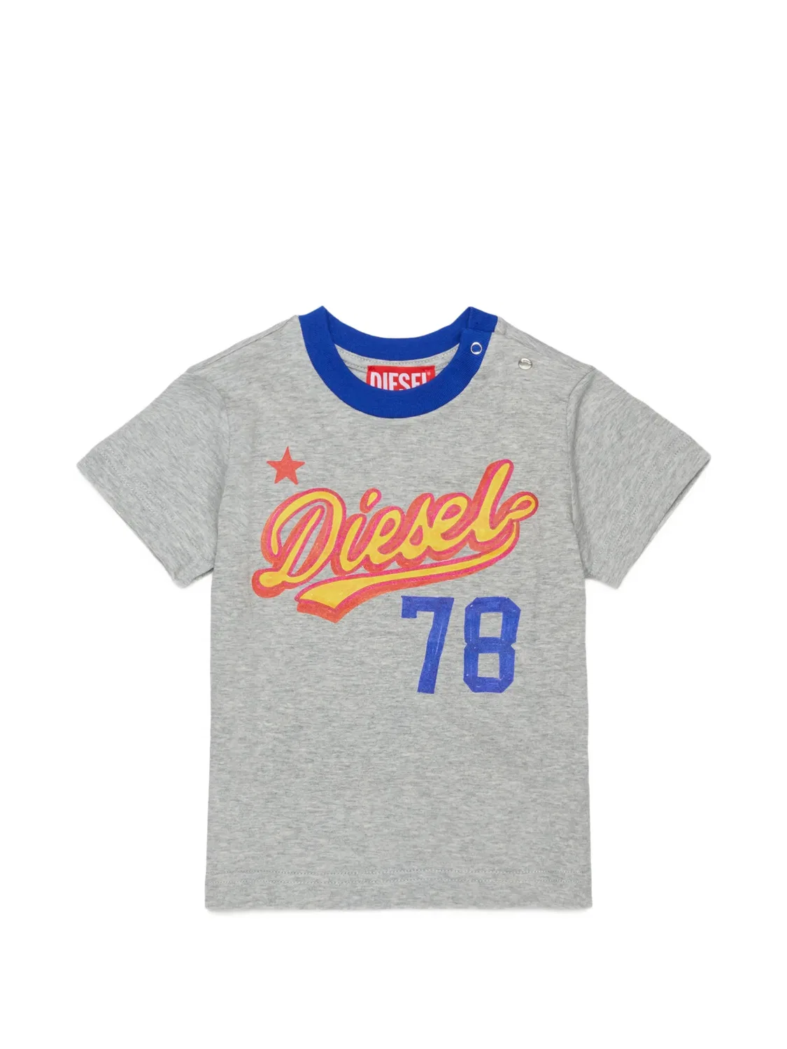 Футболка с логотипом Diesel Kids, серый