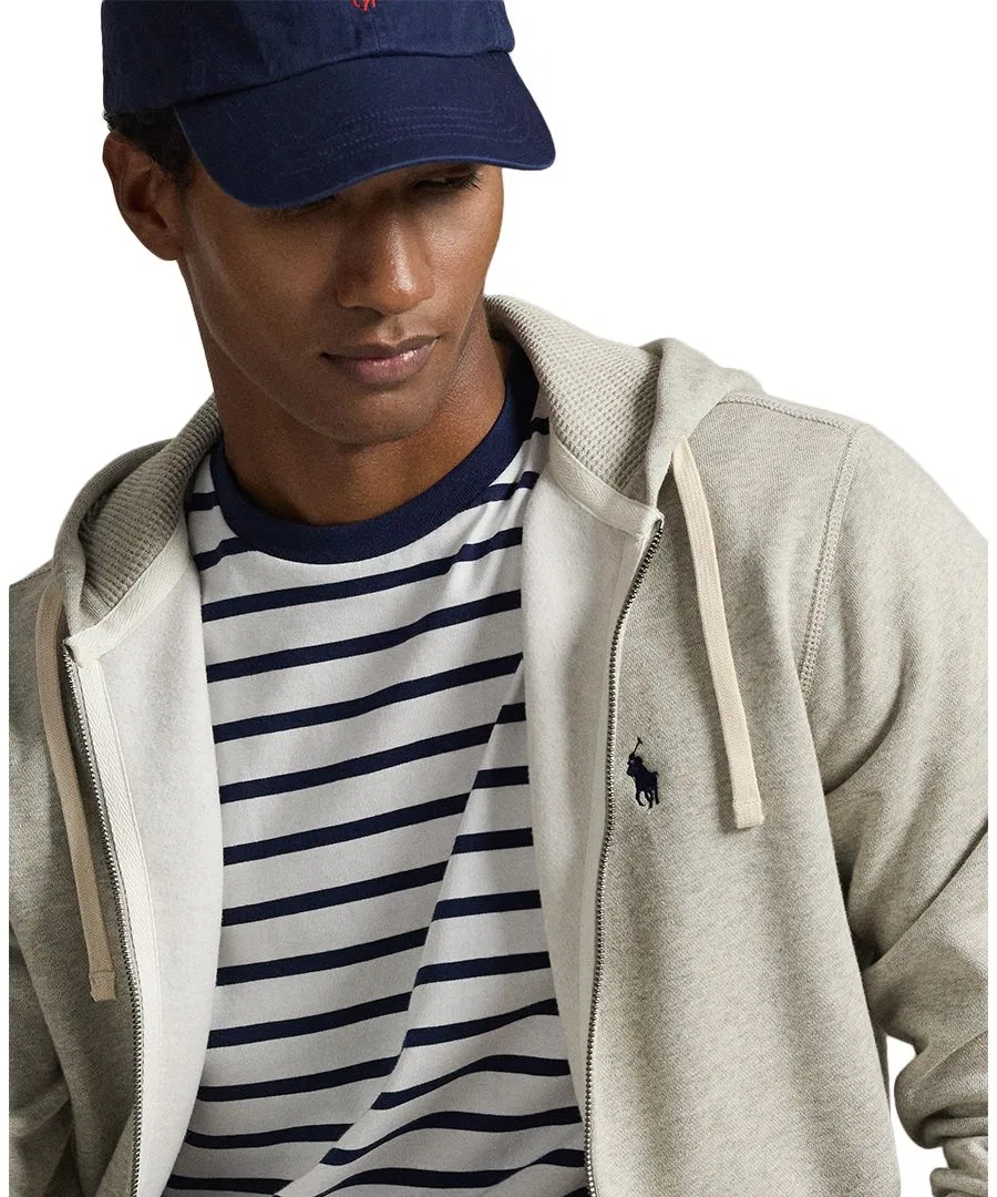 Худи из хлопкового флиса Polo Ralph Lauren, Light Spring Heather — фото 3