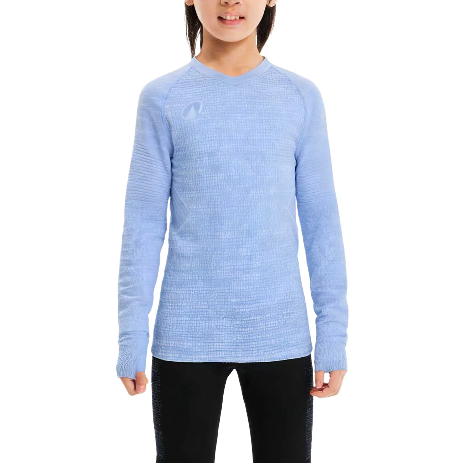 Детская компрессионная футболка для активного спорта DECATHLON, Light Lavender/Light Purple — фото 3