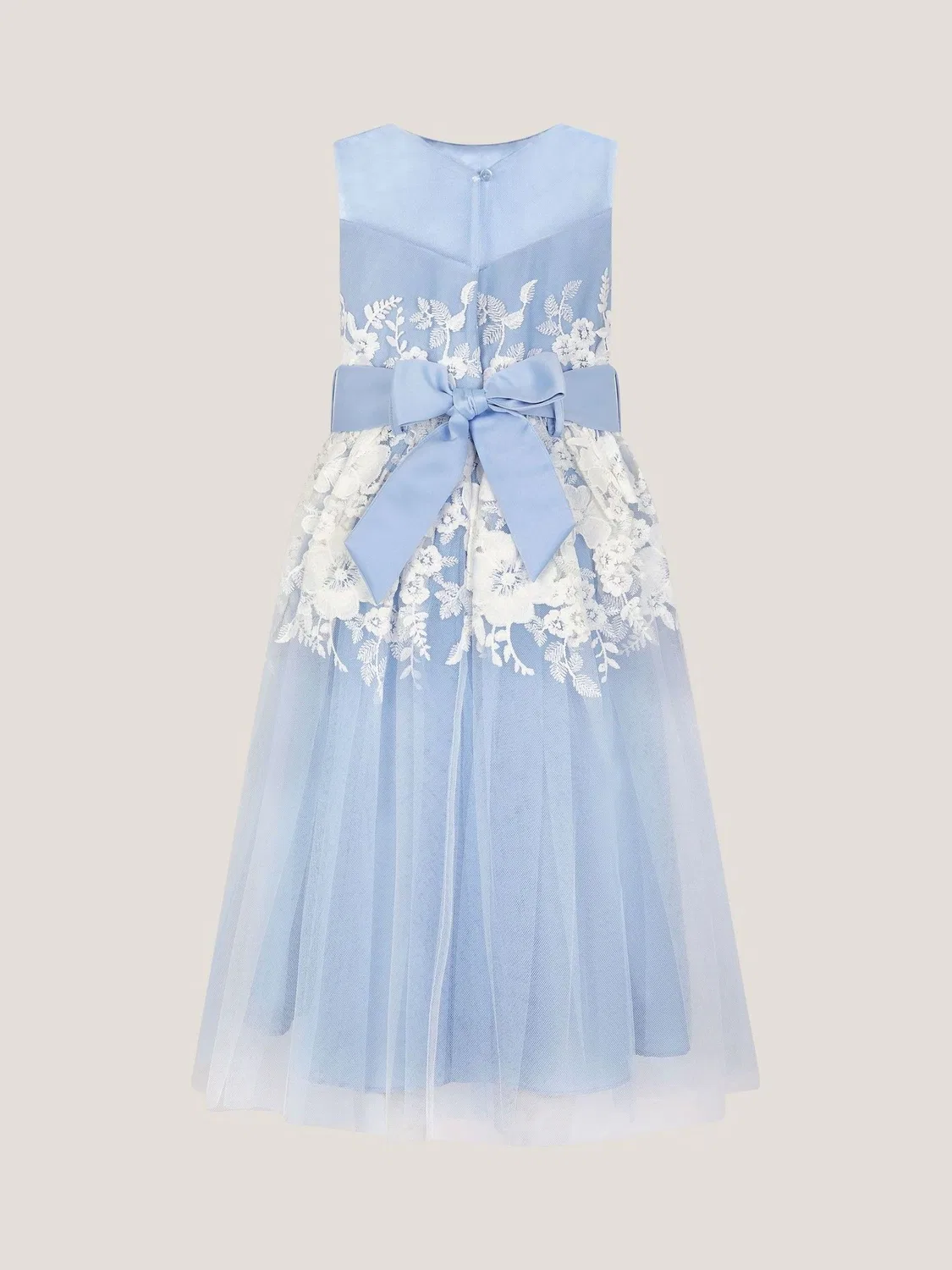 Платье с цветочной вышивкой Felicity Monsoon, Pale Blue — фото 3