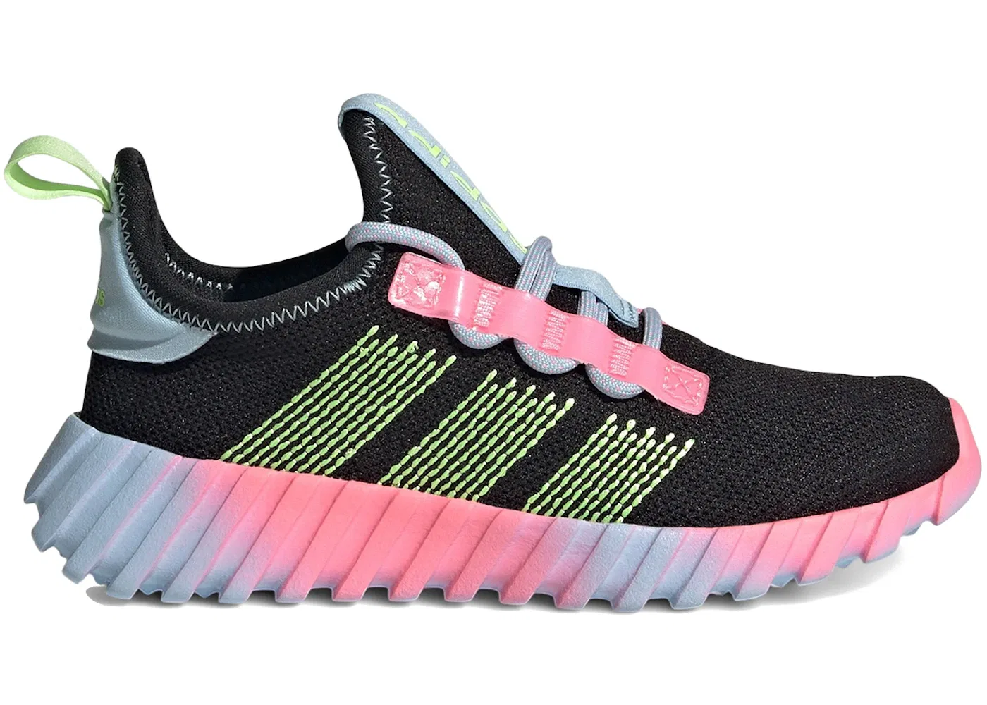 Детские кроссовки Lifestyle Adidas Kaptir Flow, Core Black/Hi-Res Yellow/Clear Sky