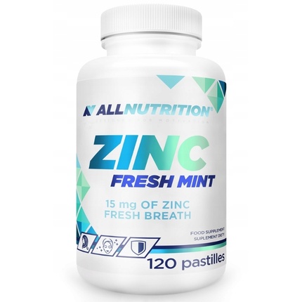 

Zinc Fresh Mint 120 пастилок - цинковая добавка Allnutrition