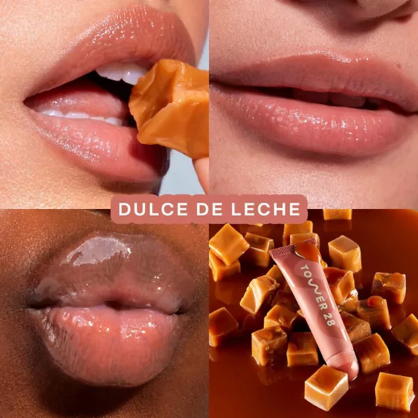 Lipsoftie увлажняющий тонированный бальзам для губ Tower 28 Beauty, цвет dulce de leche — фото 2
