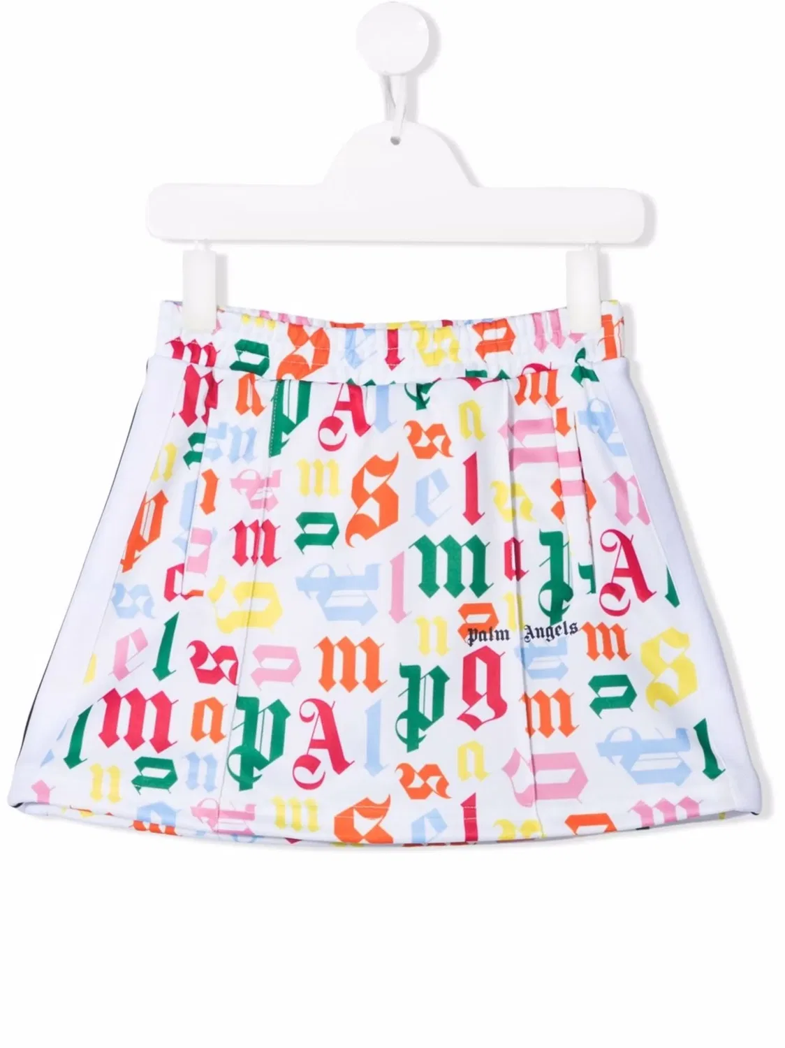 Спортивная юбка с монограммой Palm Angels Kids, белый