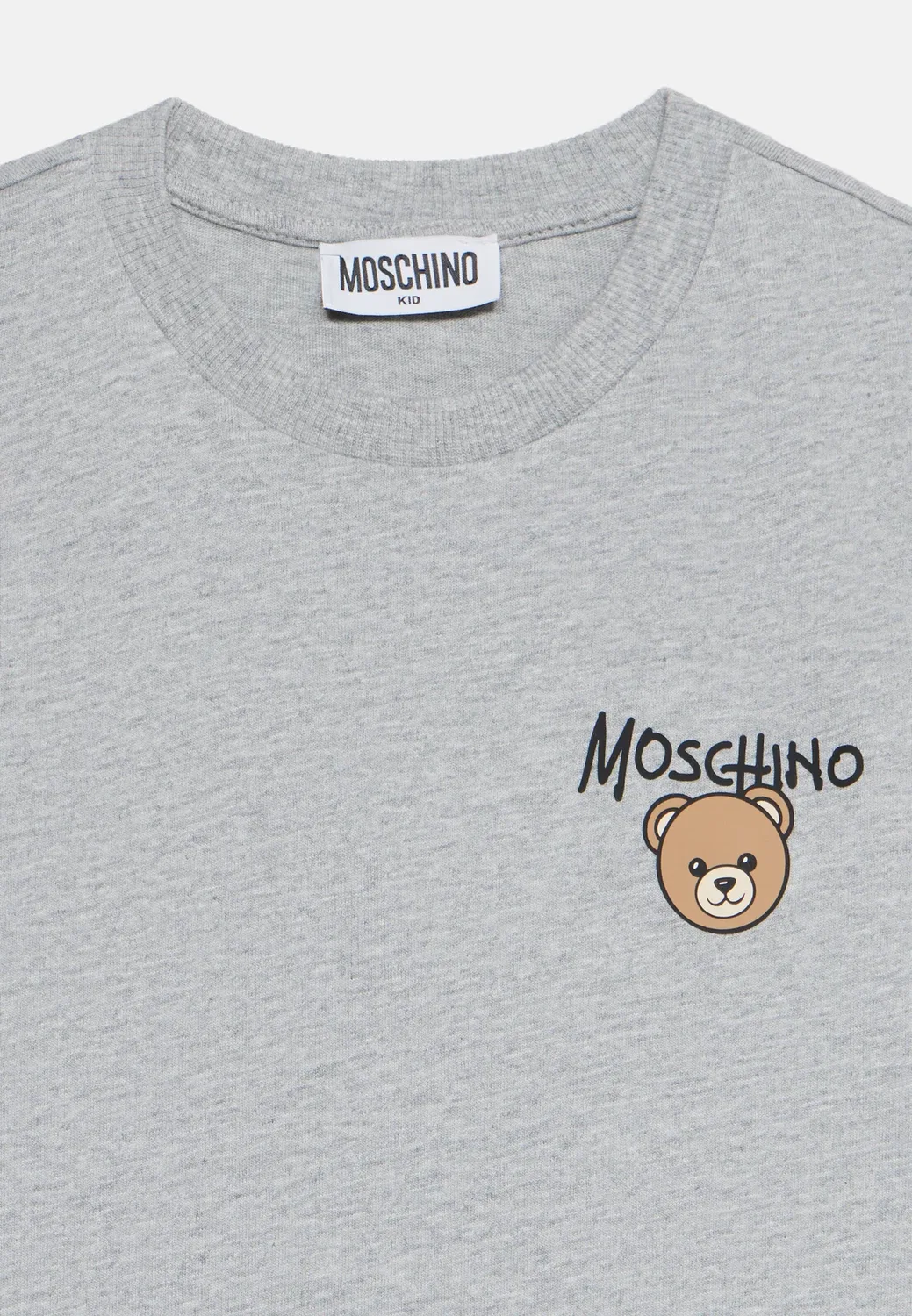 Футболка унисекс - базовая модель Moschino, Mottled Grey — фото 3