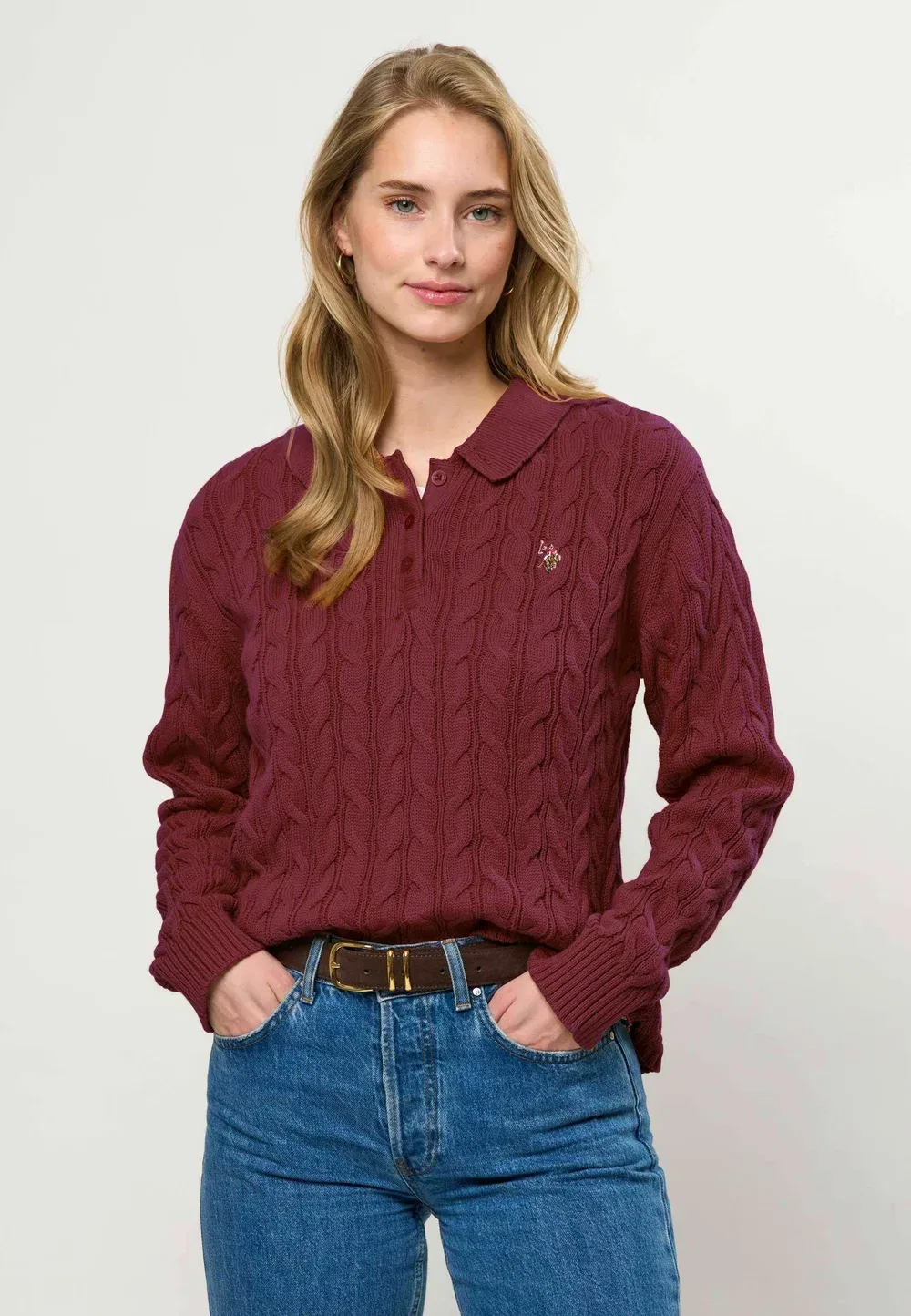 Карин - свитер U.S. Polo Assn., Tawny Port