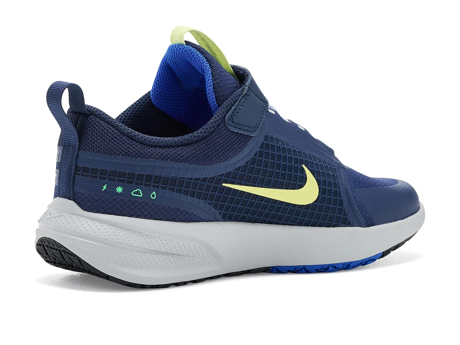 Кроссовки Star Runner Utility (для маленьких детей) Nike Kids, Obsidian/Light Lemon Twist/Midnight Navy/Racer Blue/Green Spark — фото 4