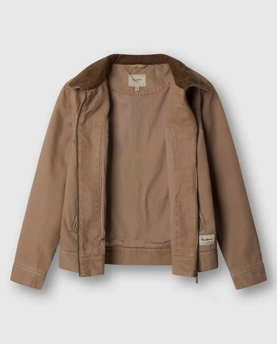 Детская куртка для мальчиков хлопковая Graham Pepe Jeans, Camel — фото 3