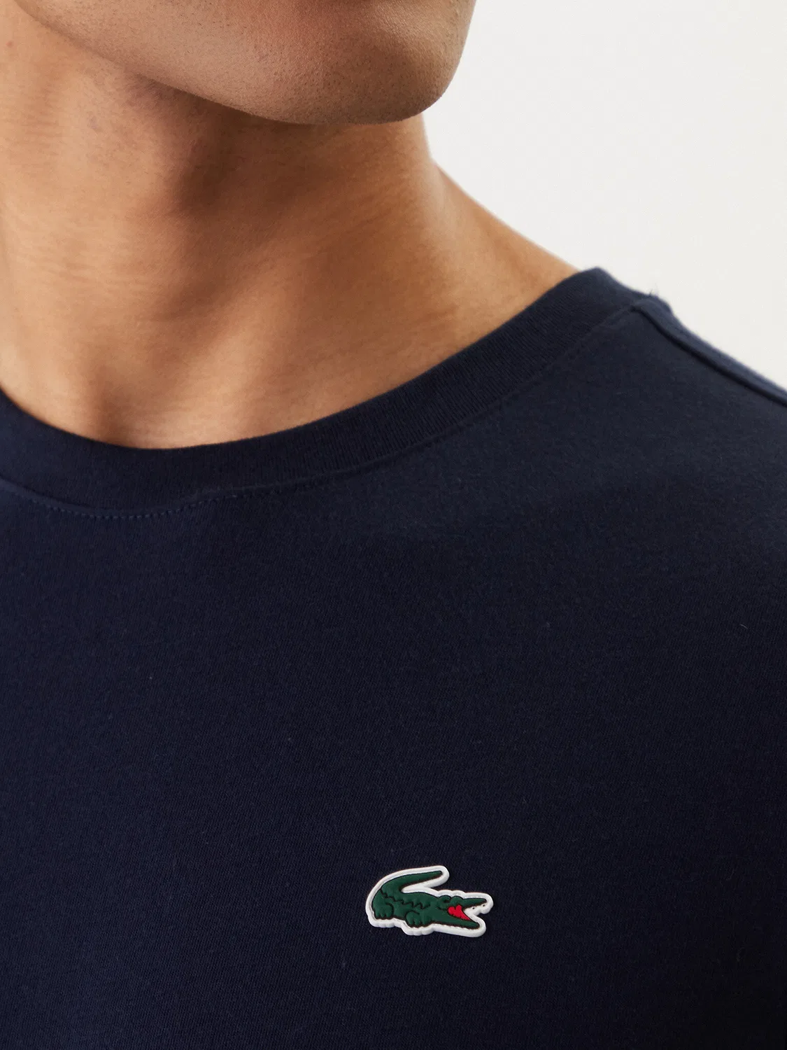 Мужская футболка стандартного кроя Lacoste, темно-синий — фото 4