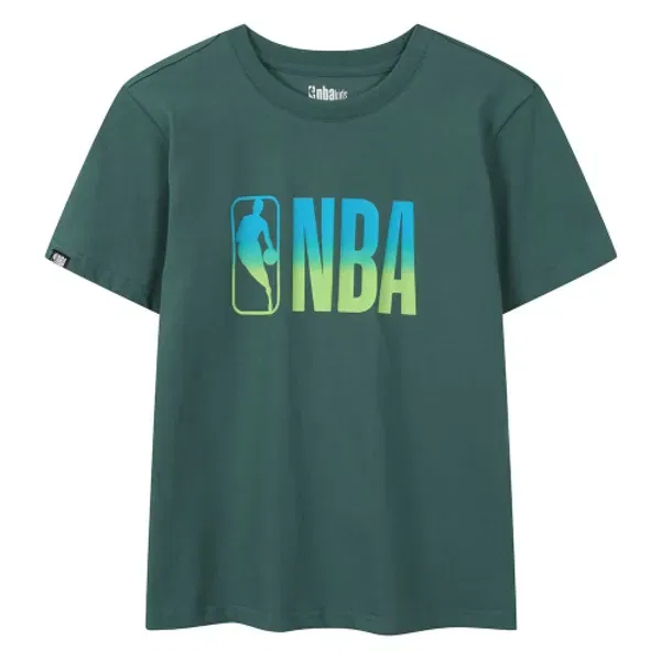 Футболка с градиентным принтом, Nba Kids, зеленая