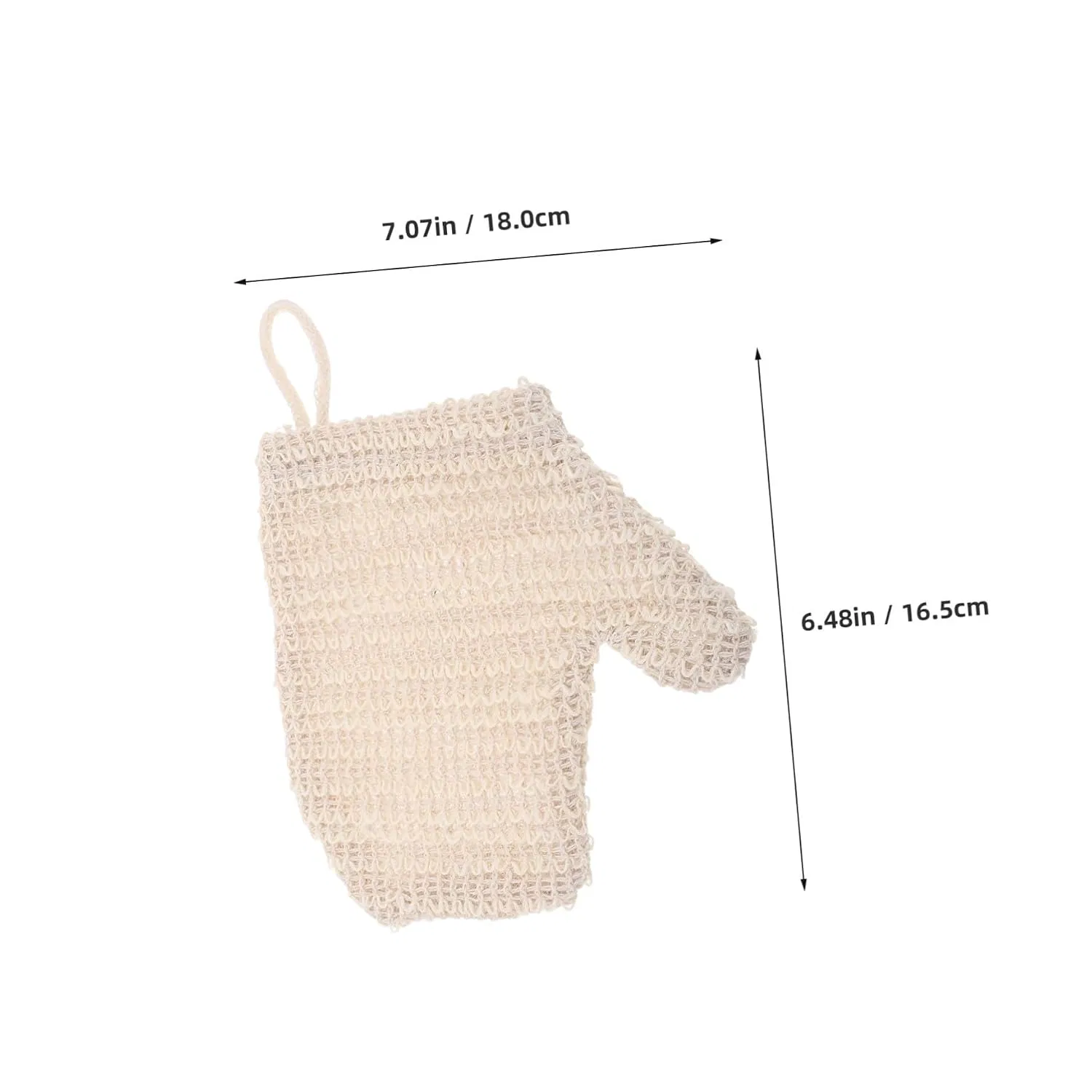 Перчатки для душа с отшелушиванием Yardwe, 2 шт, набор, Beige — фото 2