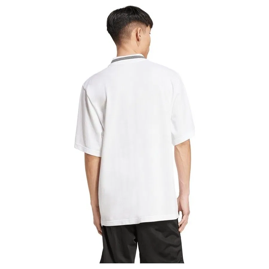 Мужское поло с длинным рукавом LOOSE POLO adidas, Черный — фото 3
