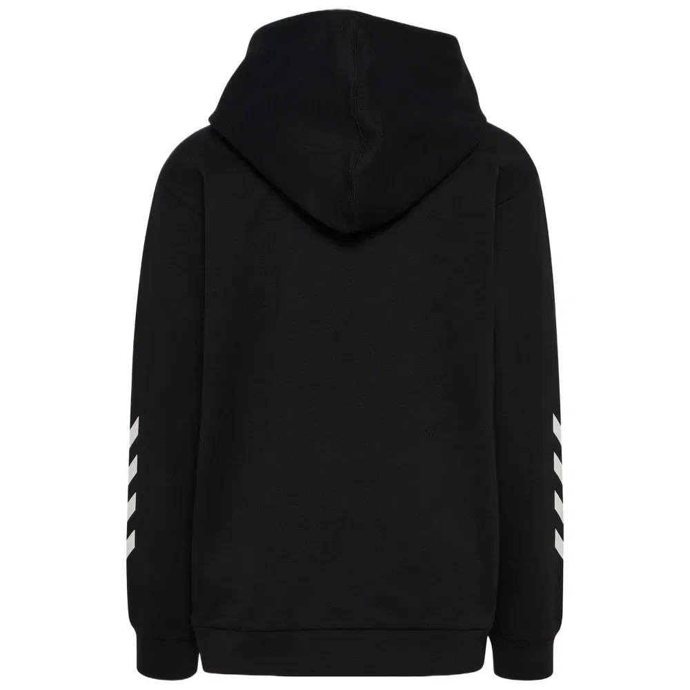 Детское худи для девочек с принтом Regular Logo Hummel, Black — фото 2